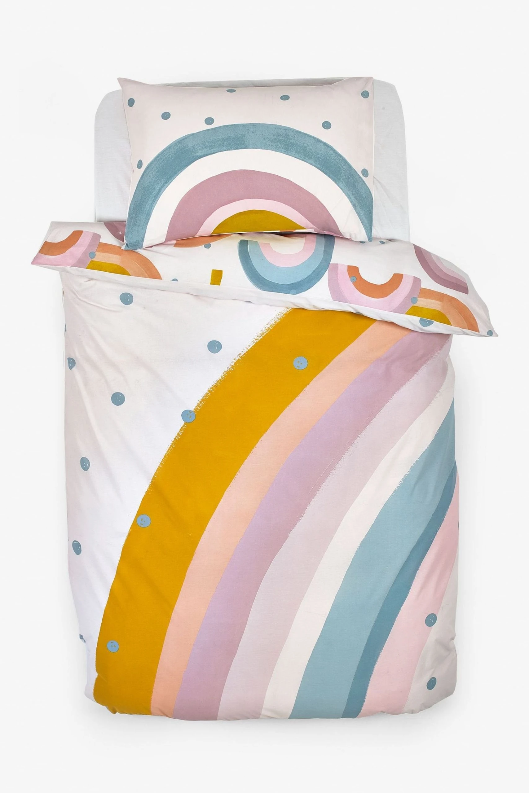 Next Scandi Rainbow Reversible Duvet Cover And Pillowcase Set 11 Next Scandi Rainbow Reversible Duvet Cover And Pillowcase Set - Image 9