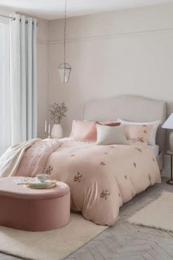 Next Floral Embroidered Duvet Cover And Pillowcase Set -Furn Online M26 233s3