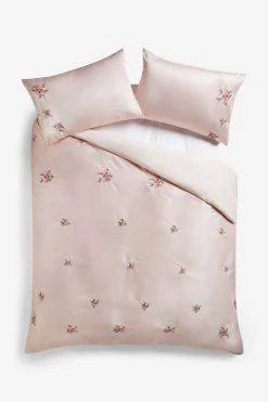 Next Floral Embroidered Duvet Cover And Pillowcase Set -Furn Online M26 233s5