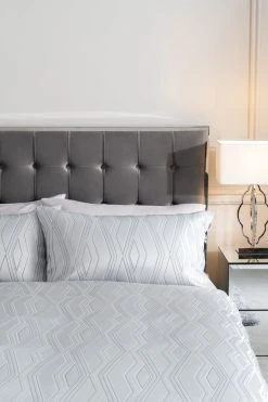 Alternative view of Next Lustrous Diamond Jacquard Duvet Cover And Pillowcase Set