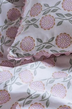 Next Reversible Floral Print With Trim 100% Cotton Duvet Cover And Pillowcase Set 10 Next Reversible Floral Print With Trim 100% Cotton Duvet Cover And Pillowcase Set -Furn Online M26 562s4
