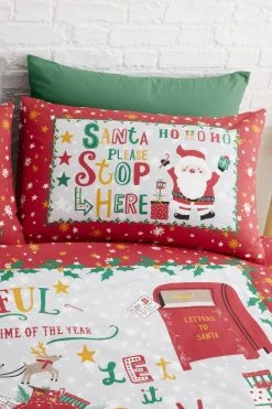 Bedlam Santa Stop Here Duvet Cover And Pillowcase Set 8 Bedlam Santa Stop Here Duvet Cover And Pillowcase Set -Furn Online M57919s3