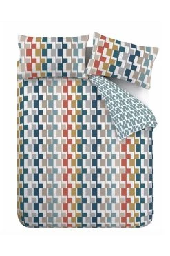 Bianca Dakota Geo Egyptian Duvet Cover And Pillowcase Set -Furn Online M73483s5