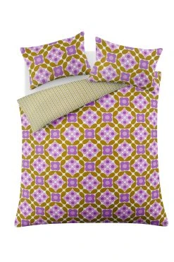 Orla Kiely Flower Tile Duvet Cover And Pillowcase Set -Furn Online M91915s4