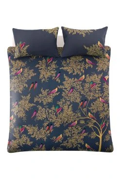 Sara Miller Smokey Birds Duvet Cover And Pillowcase Set -Furn Online T07141s3