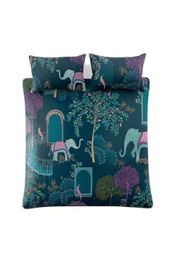 Sara Miller Elephants Oasis Duvet Cover And Pillowcase Set -Furn Online T07143s3