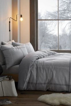Catherine Lansfield Berwick Tweed Brushed Cotton Duvet Cover And Pillowcase Set
