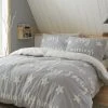Catherine Lansfield Cosy Up Tufted Fleece Duvet Cover And Pillowcase Set -Furn Online T10 000s