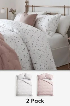 Next 2 Pack Ditsy Floral Duvet Cover And Pillowcase Set