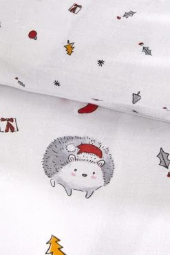 Alternative view of Fusion Kids Christmas Holly Hedgehog Duvet Cover And Pillowcase Set