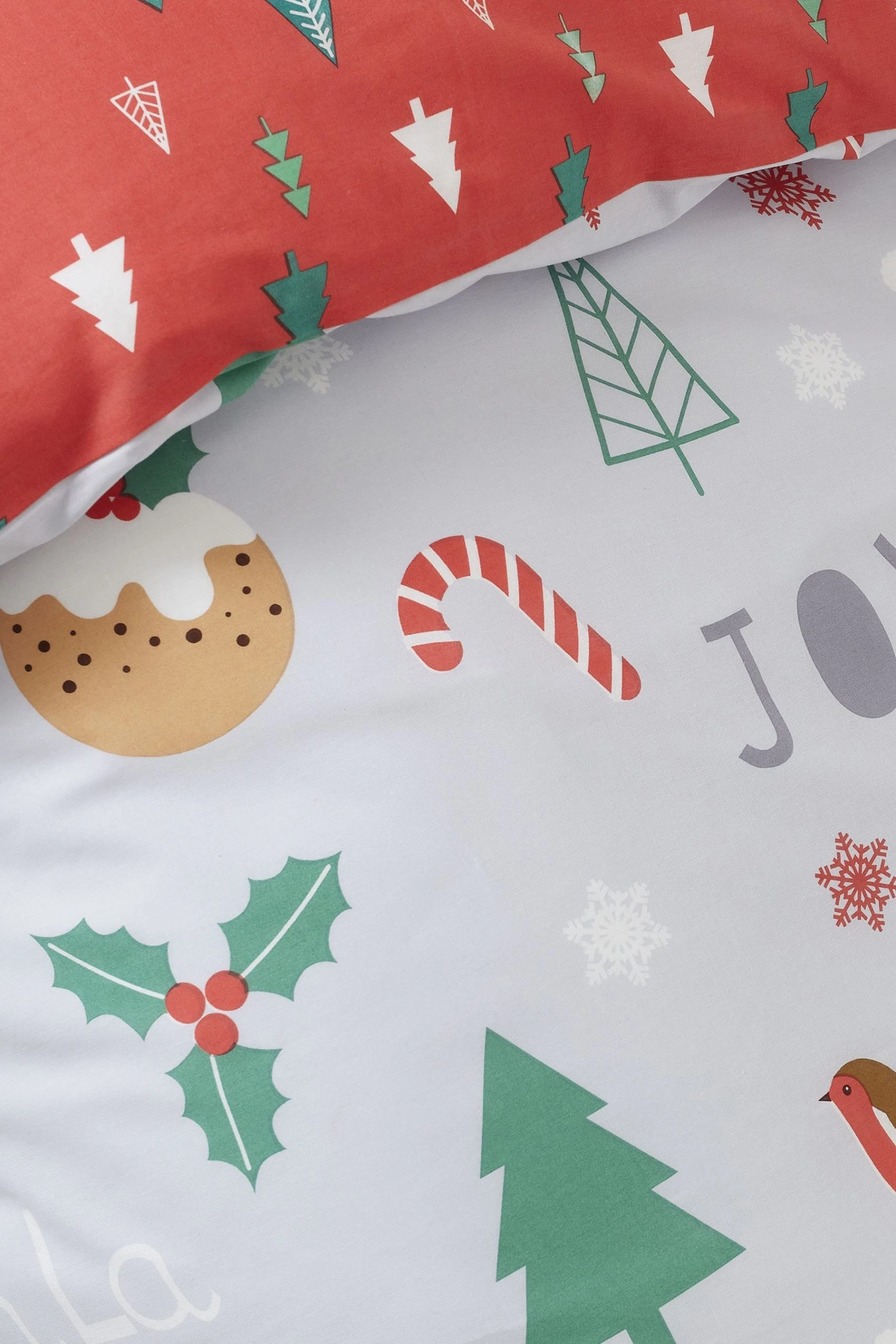 Catherine Lansfield Fa La La Christmas Duvet Cover And Pillowcase Set 5 Catherine Lansfield Fa La La Christmas Duvet Cover And Pillowcase Set - Image 3
