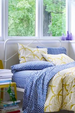 Novogratz Feather Palm Cotton Duvet Cover And Pillowcase Set