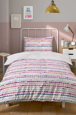 Copenhagen Home Kids Mini Scandi Waves Duvet Cover And Pillowcase Set