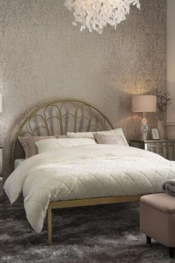 Alternative view of Next Diamond Cut Faux Fur With Sparkly Diamante Detail Duvet Cover And Pillowcase Set