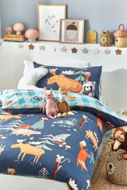 Next Woodland 100% Cotton Brushed Duvet Cover And Pillowcase Set