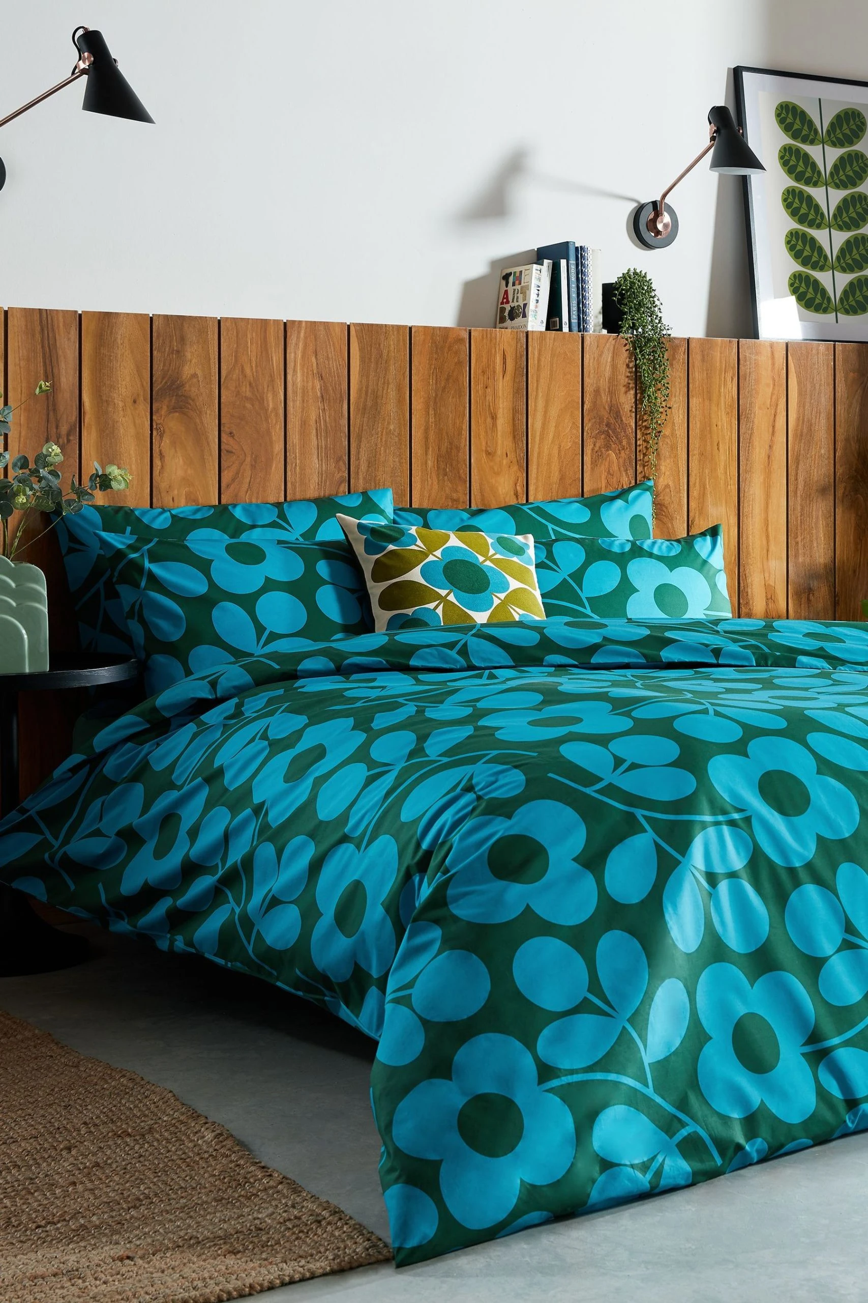 Orla Kiely Stem Sprig Duvet Cover And Pillowcase Set 3 Orla Kiely Stem Sprig Duvet Cover And Pillowcase Set