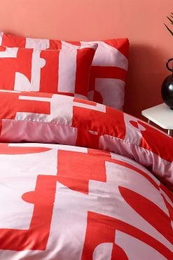 Furn Manhatten Contrasting Geometric Duvet Cover And Pillowcase Set -Furn Online T73737s3
