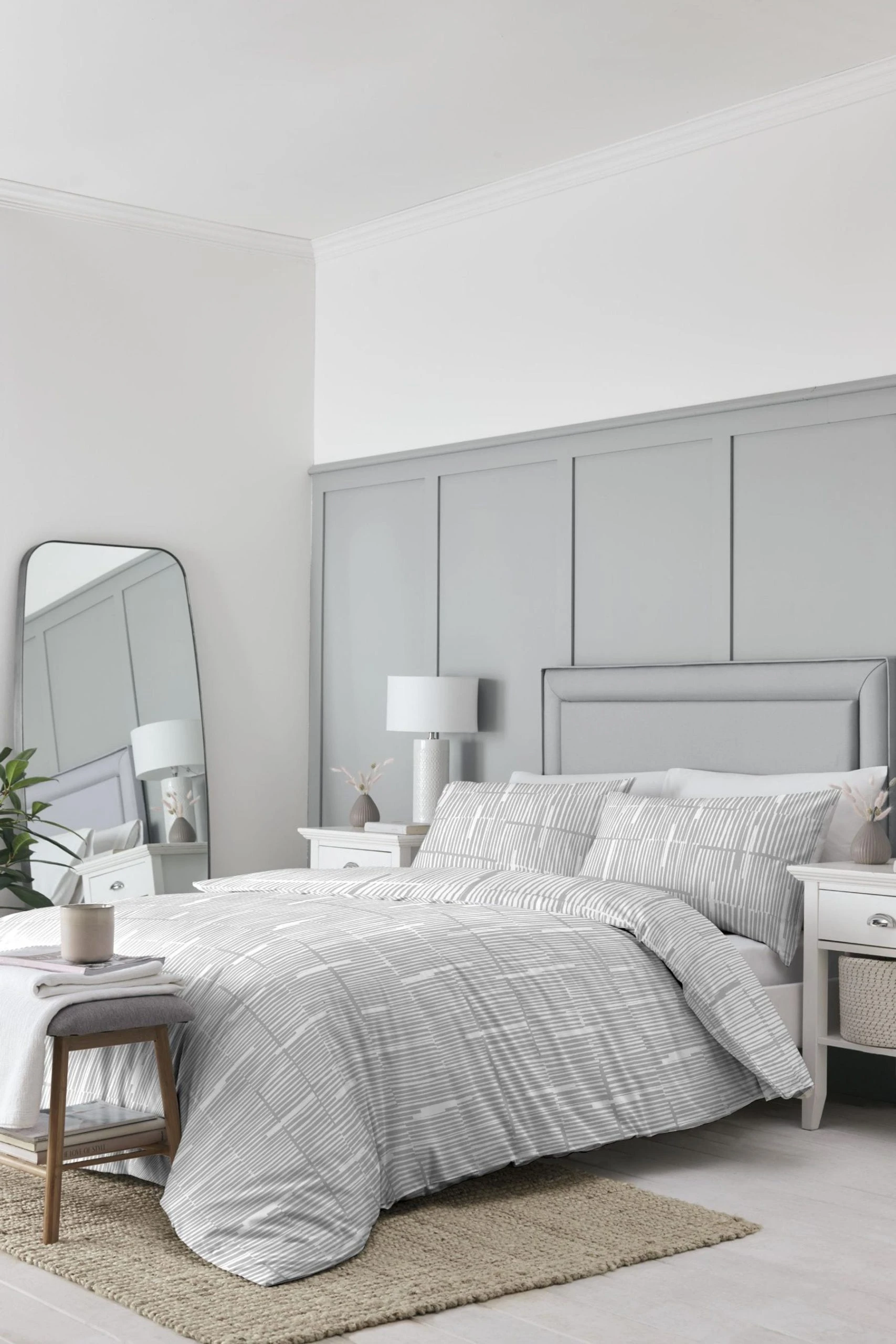 Drift Home Linear Duvet Cover And Pillowcase Set 3 Drift Home Linear Duvet Cover And Pillowcase Set