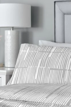 Drift Home Linear Duvet Cover And Pillowcase Set 9 Drift Home Linear Duvet Cover And Pillowcase Set -Furn Online T92413s4