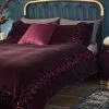 Next Luxe Velvet Ruched Duvet Cover And Pillowcase Set