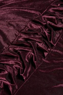 Next Luxe Velvet Ruched Duvet Cover And Pillowcase Set -Furn Online U08365s3