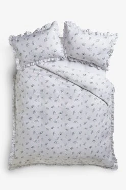 Next Ditsy Floral Frill Edge Duvet Cover And Pillowcase Set -Furn Online U55 364s5