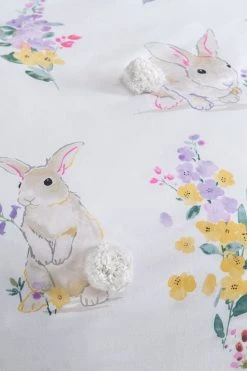 Next Pom Floral Easter Bunny Duvet Cover And Pillowcase Set -Furn Online U55 368s4