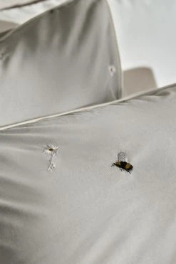 Next Embroidered Bee With Pipe Trim Duvet Cover And Pillowcase Set -Furn Online U55 377s3