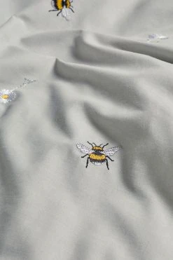 Next Embroidered Bee With Pipe Trim Duvet Cover And Pillowcase Set -Furn Online U55 377s4