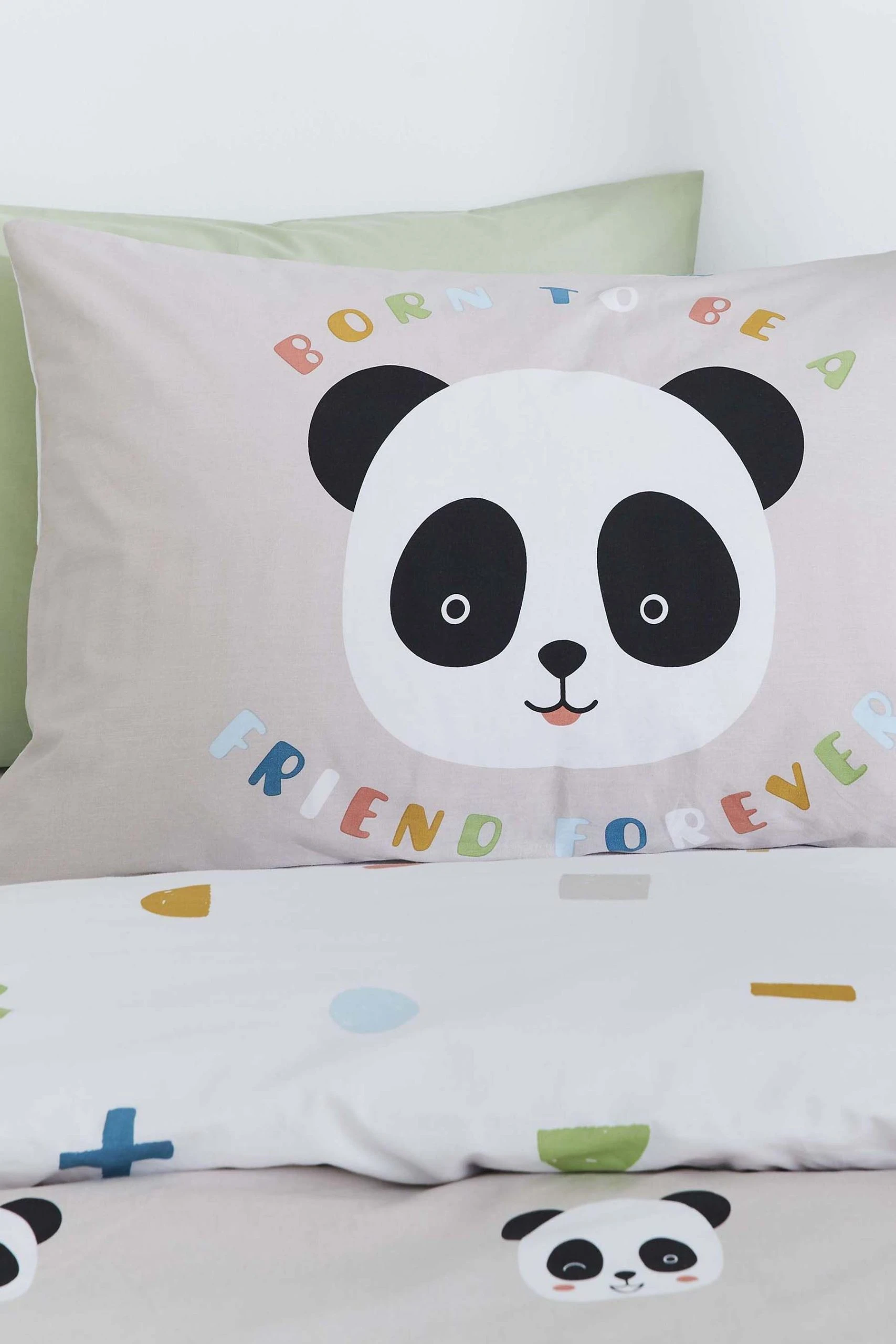 Born To Kids Be A Pandas Friend Organic Cotton Duvet Cover And Pillowcase Set 4 Born To Kids Be A Pandas Friend Organic Cotton Duvet Cover And Pillowcase Set - Image 2