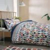 Next Cotton Rich Reversible Bright Geometric Duvet Cover And Pillowcase Set -Furn Online U96 422s